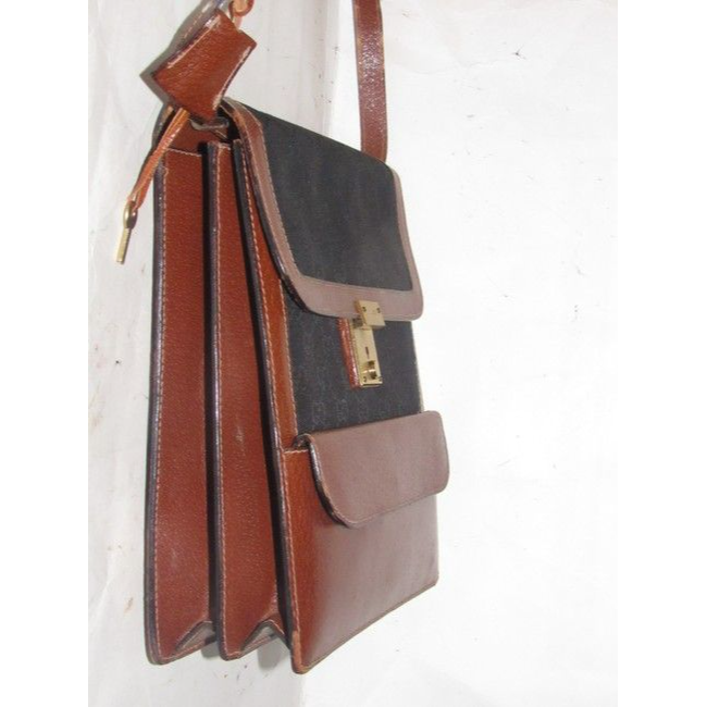 Gucci Envelope Lou Leather Canvas Shoulder Bag