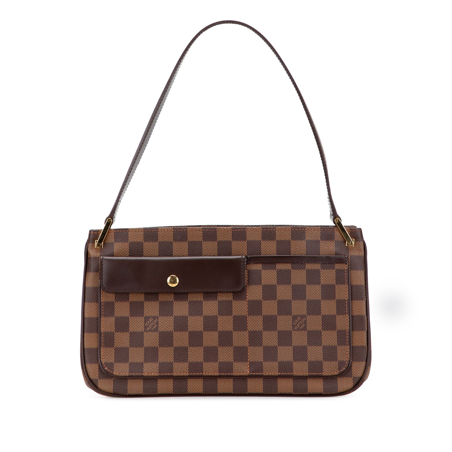 Brown Louis Vuitton Damier Ebene Aubagne Shoulder Bag