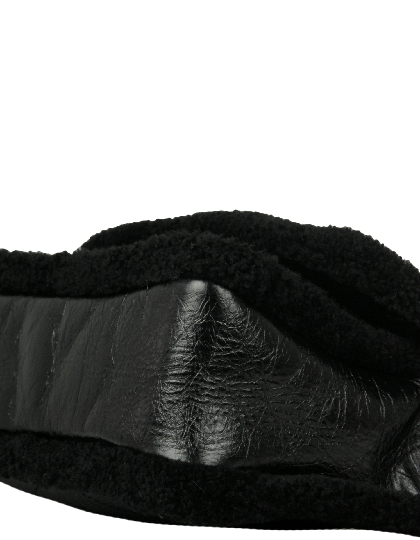 Saint Laurent Black Shearling Calfskin Medium Niki Bag