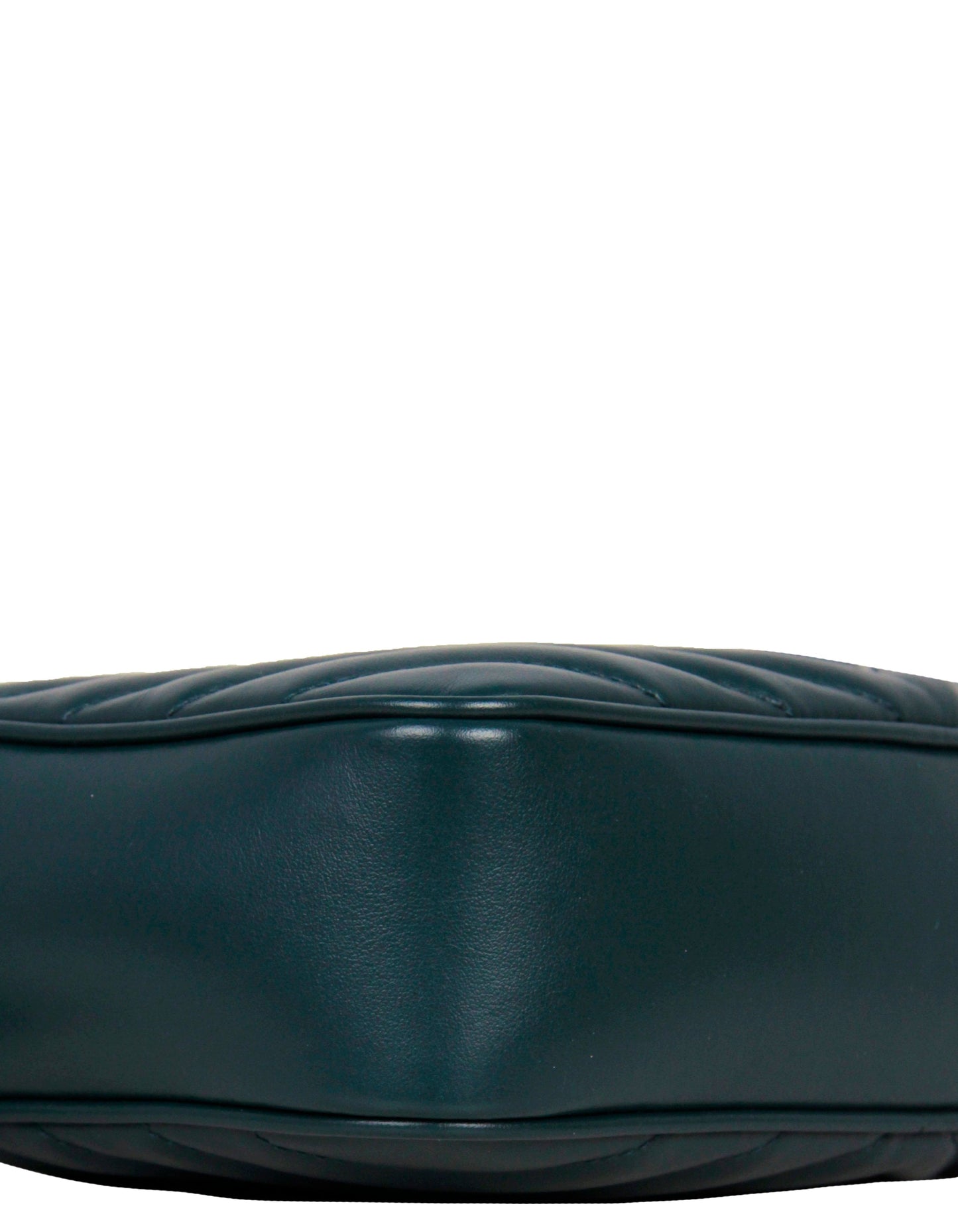 Saint Laurent Sea Turquoise Calfskin Matelasse Monogram Lou Camera Bag