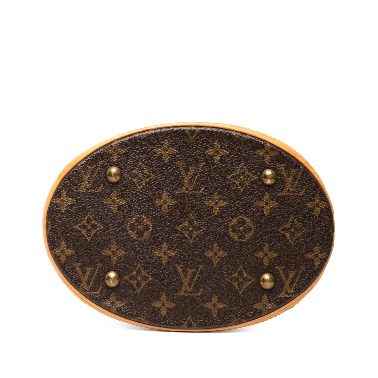 Brown Louis Vuitton Monogram Petit Bucket