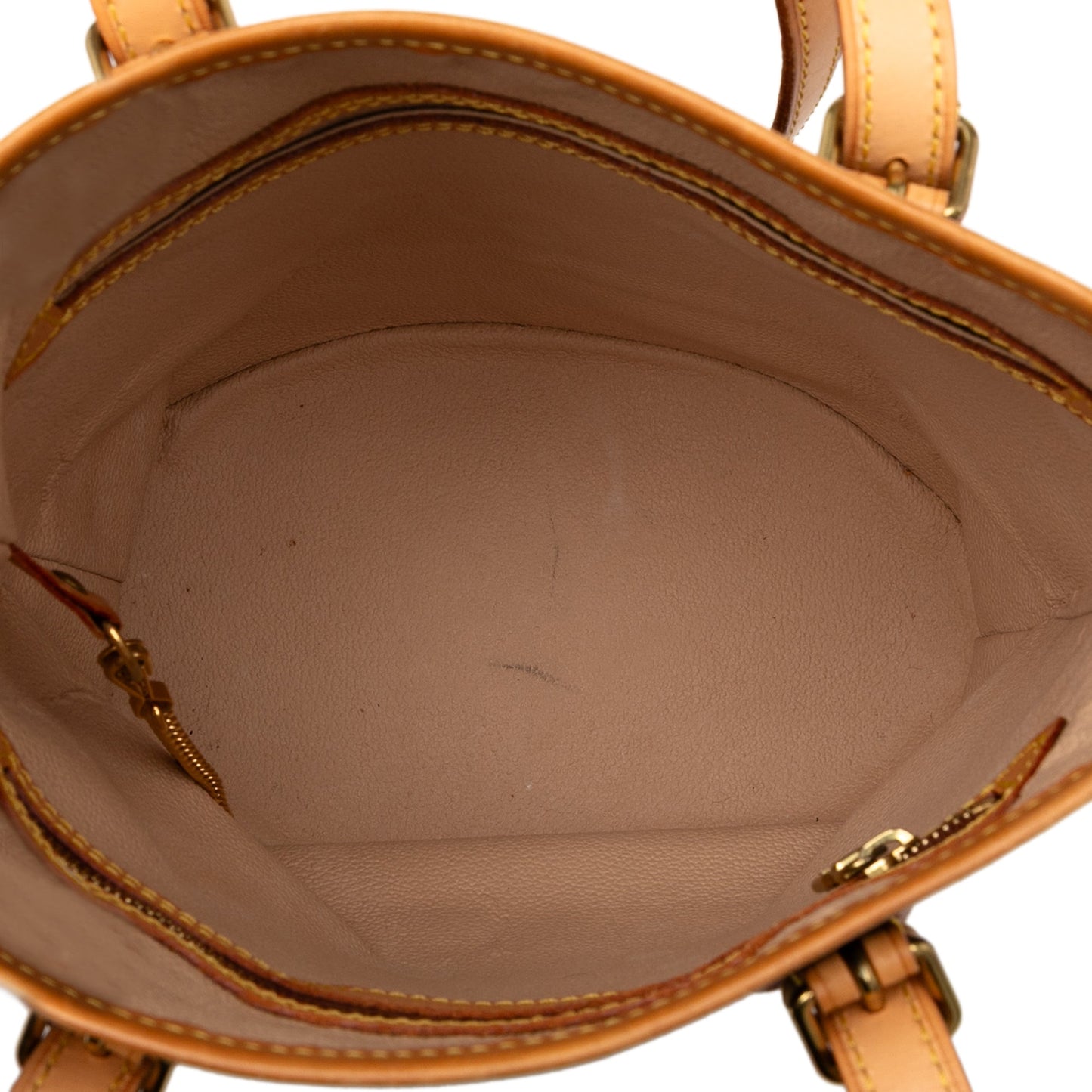 Brown Louis Vuitton Monogram Petit Bucket