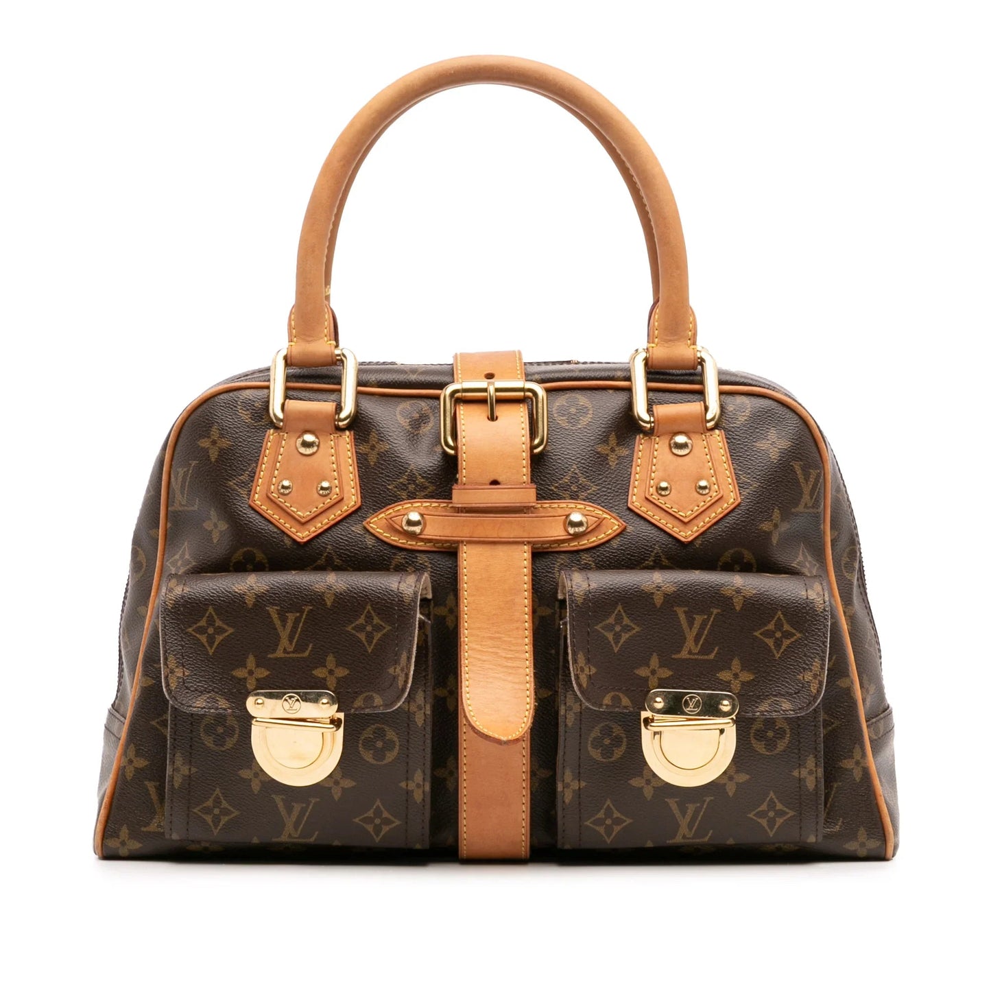 Brown Louis Vuitton Monogram Manhattan GM Handbag