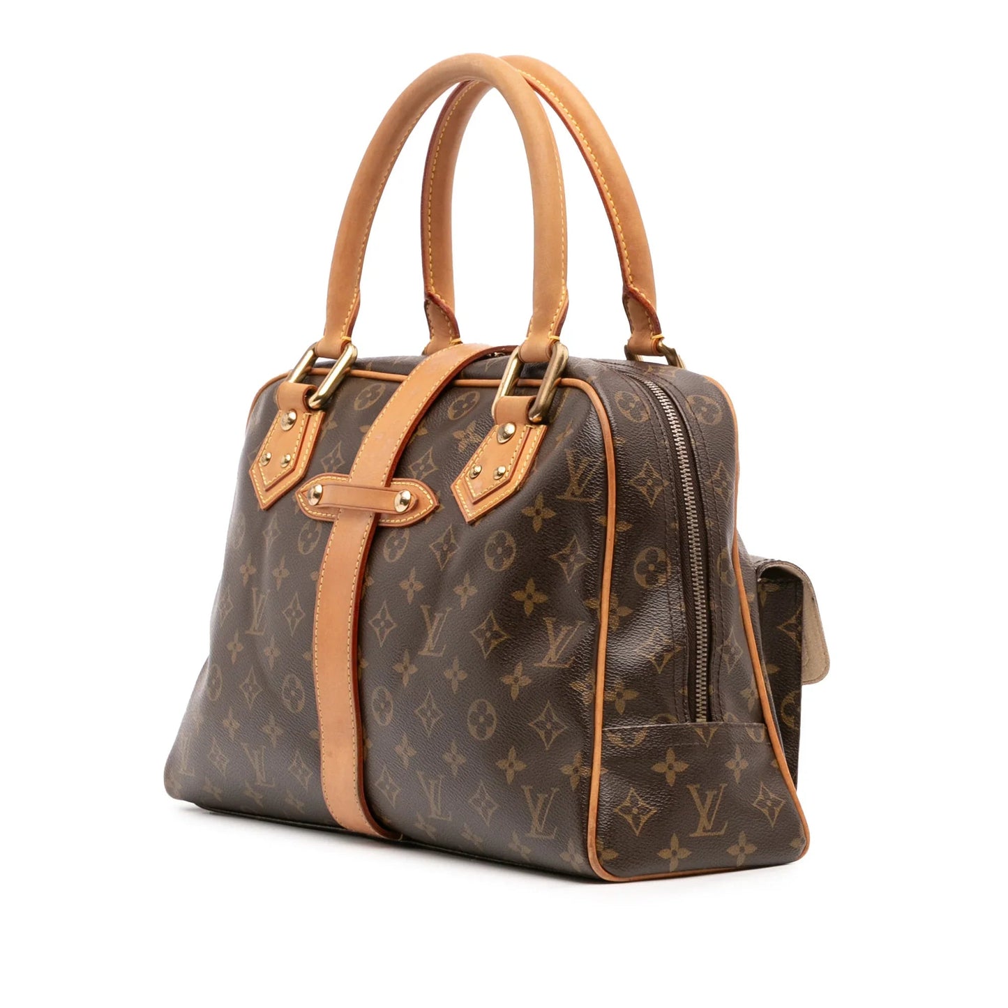 Brown Louis Vuitton Monogram Manhattan GM Handbag