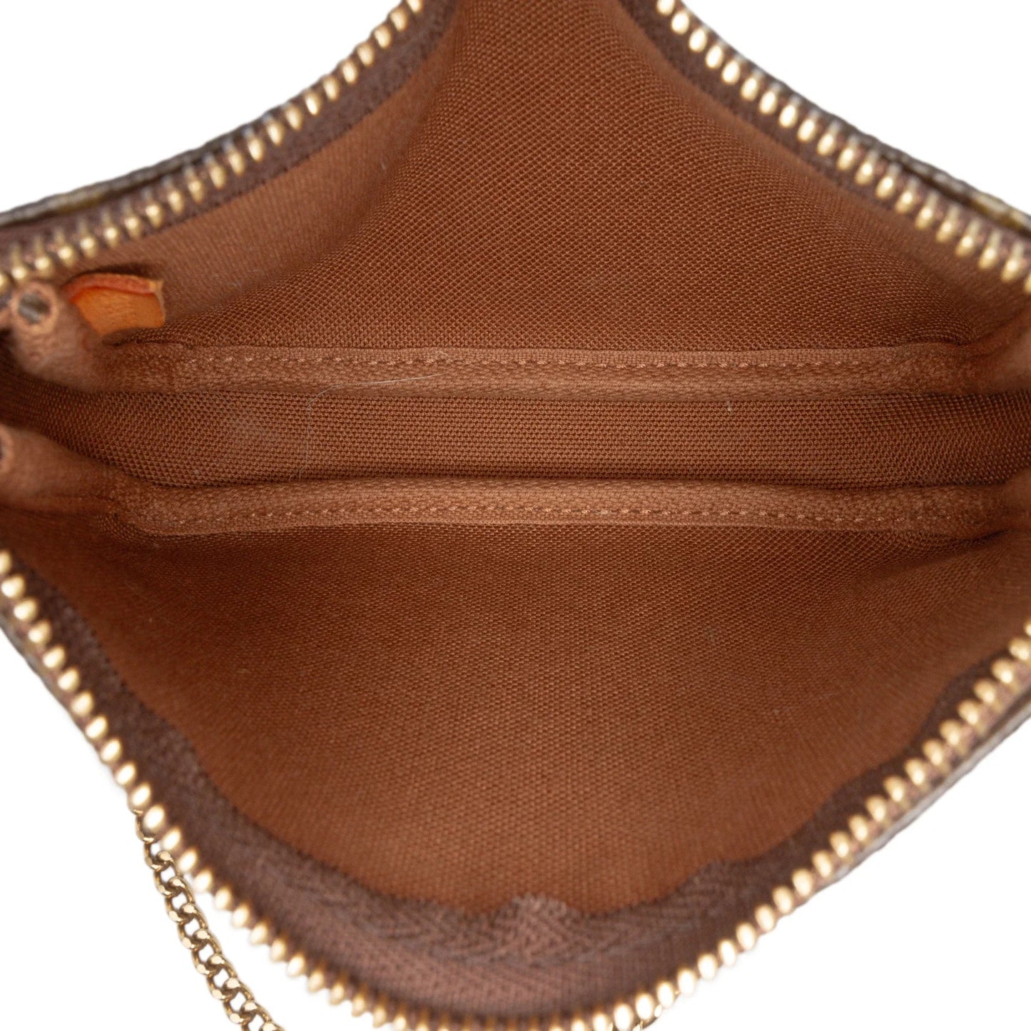 Brown Louis Vuitton Monogram Mini Pochette Accessoires Handbag