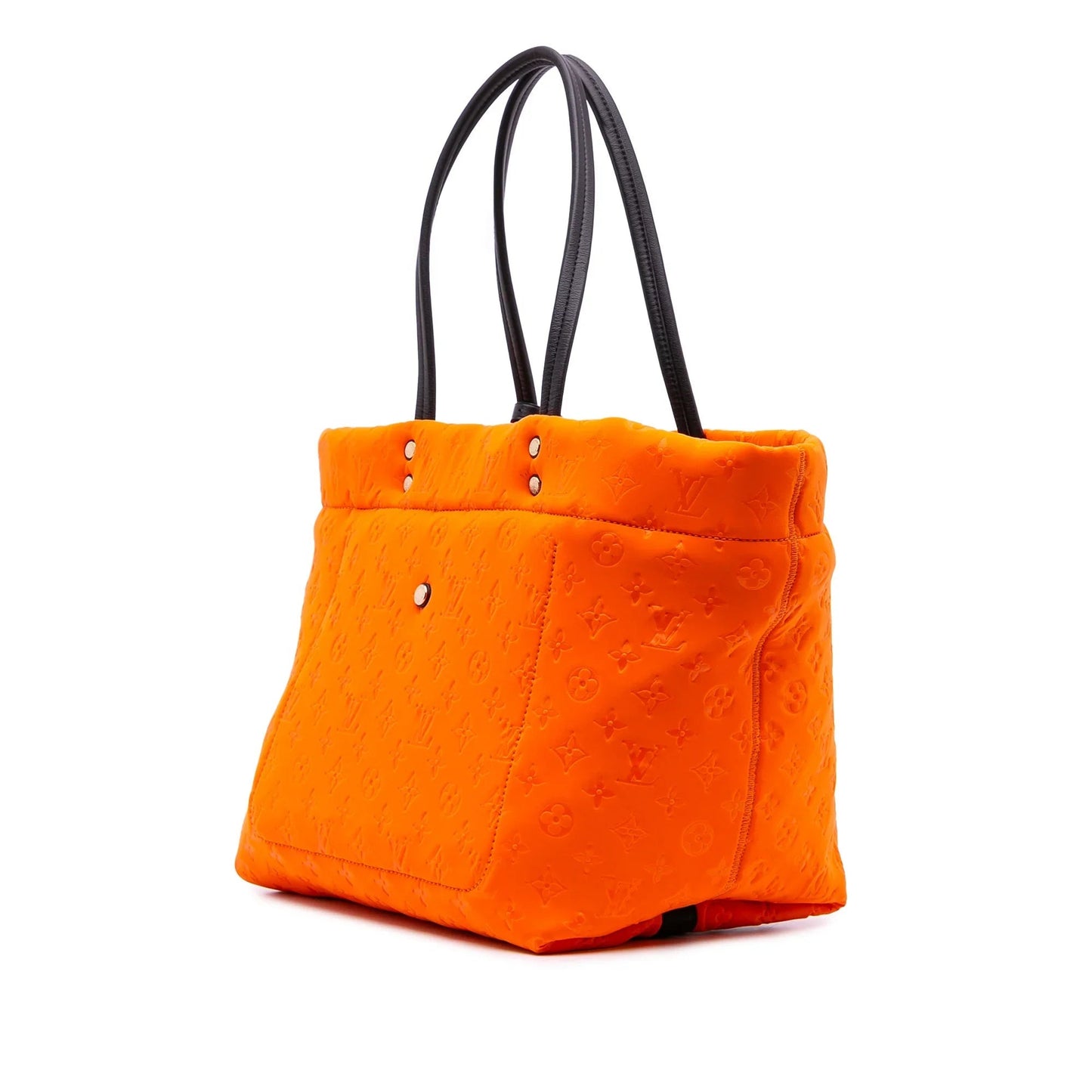 Orange Louis Vuitton Monogram Embossed Neoprene Scuba MM Tote Bag