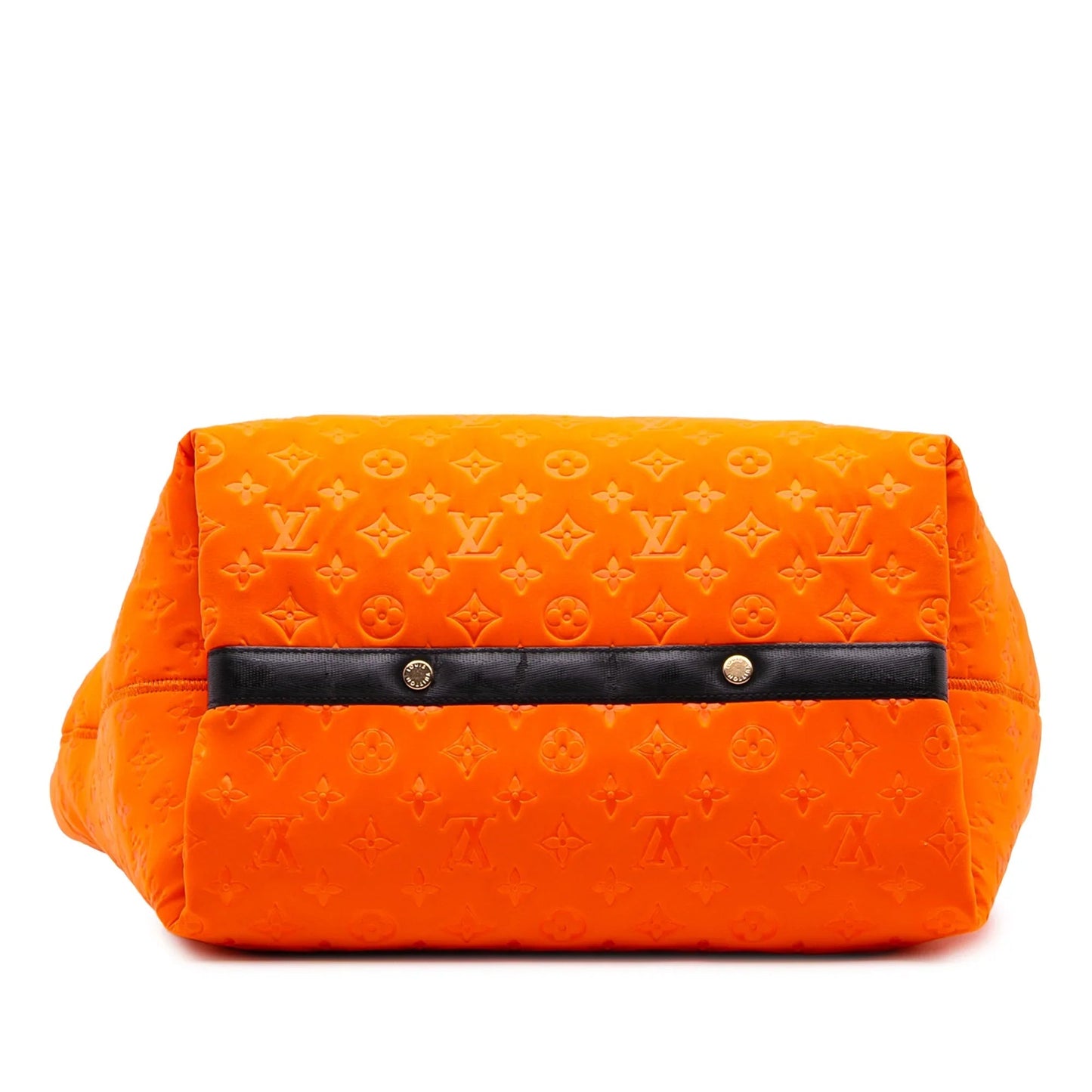 Orange Louis Vuitton Monogram Embossed Neoprene Scuba MM Tote Bag