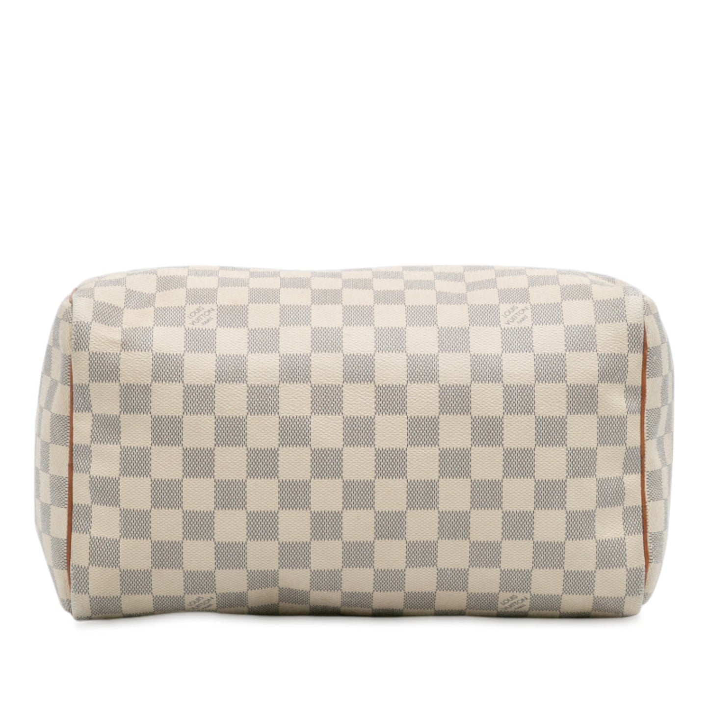 White Louis Vuitton Damier Azur Speedy 30 Boston Bag
