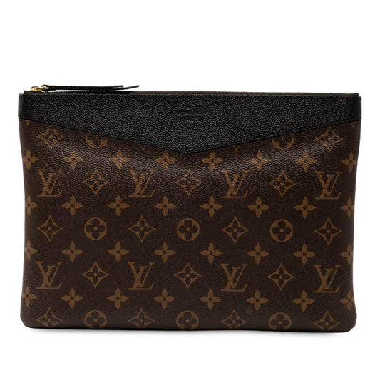 Brown Louis Vuitton Monogram Daily Pouch Clutch Bag