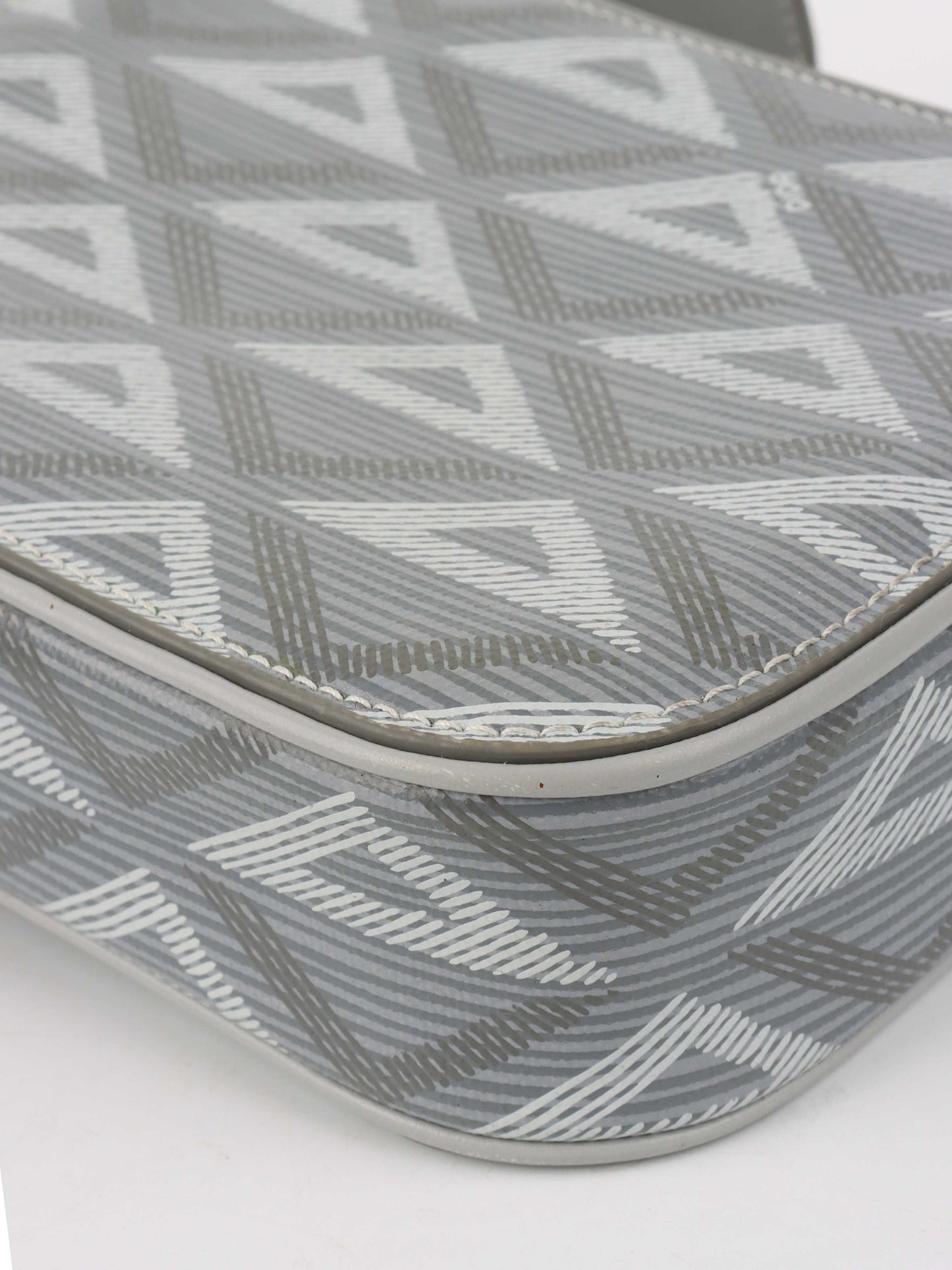 Dior Silver 'Hit The Road' Vertical Crossbody Pouch.
