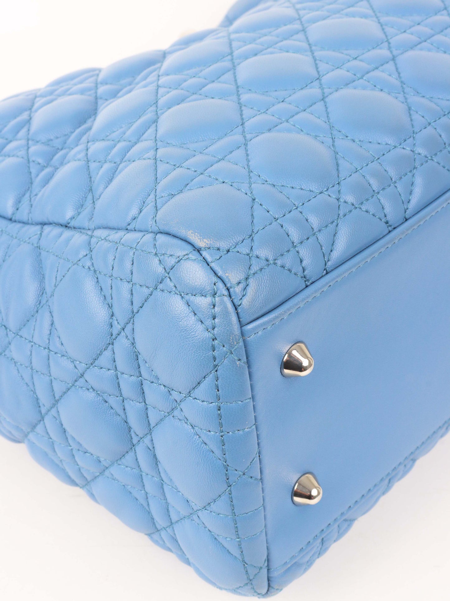 Dior Large Blue Cannage Soft Shopping Tote