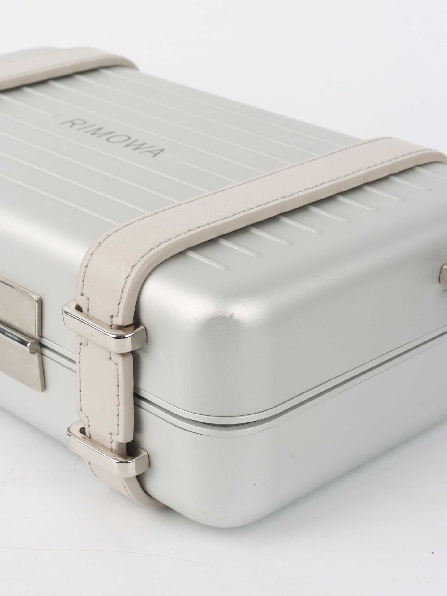 Dior x RIMOWA Silver Personal Clutch Case.