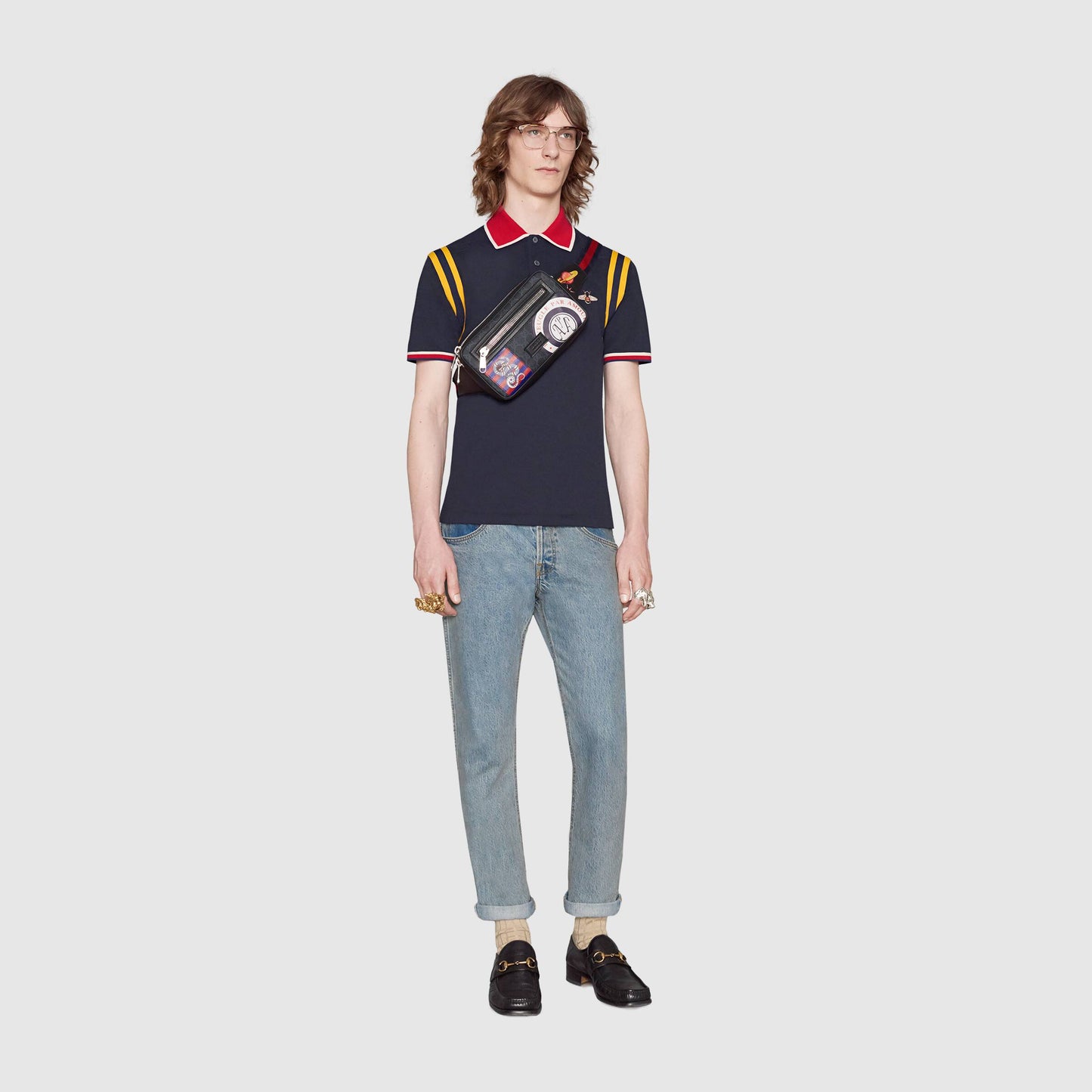Gucci Night Courrier Soft GG Supreme Belt Bag