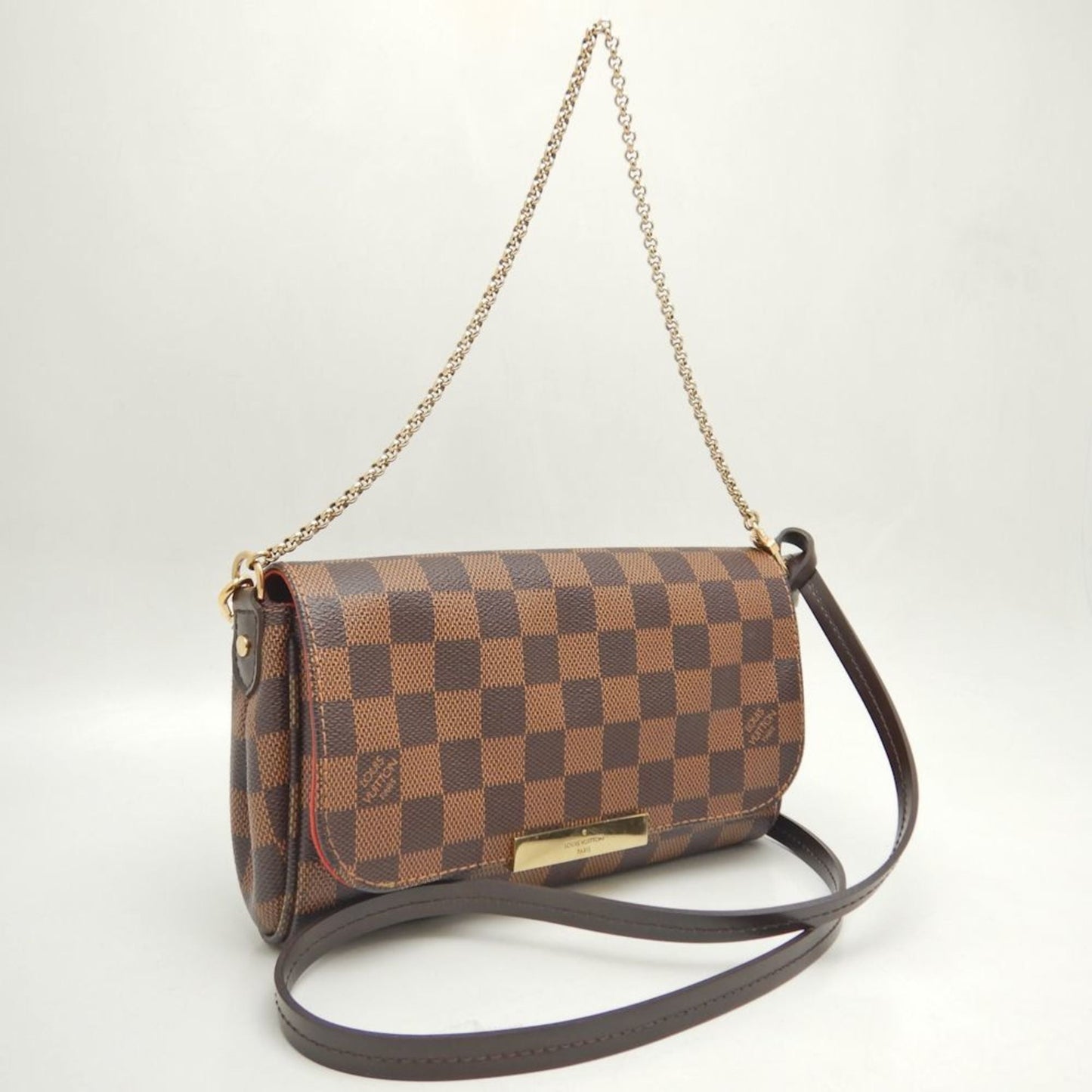 Louis Vuitton Damier Damier Canvas Ebene Pvc Shoulder Bag