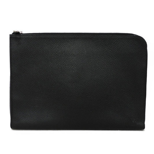 Louis Vuitton Noir Leather Clutch Bag Pochette