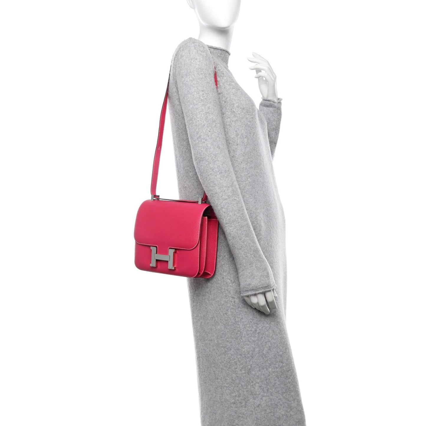 Hermes Epsom Constance 24 Rose Tyrien
