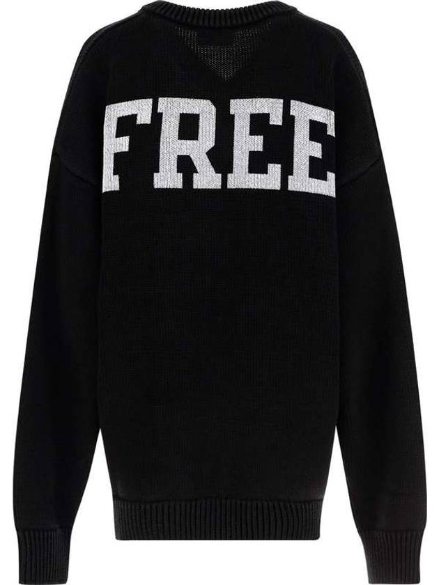 Luxury Balenciaga Trending 2026 Men's Back Logo V-Neck Knit Top Black