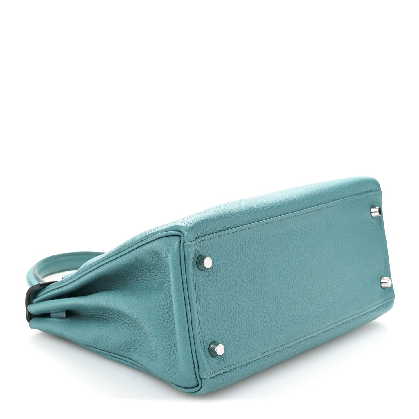 Hermes Taurillon Clemence Kelly Retourne 28 Turquoise