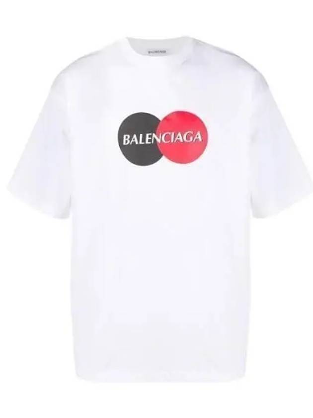 Luxury Balenciaga Trending 2026 Logo Print Oversized Short Sleeve T-Shirt White