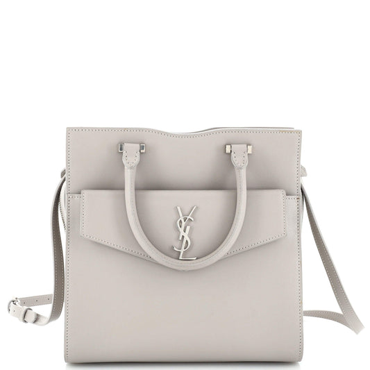 Luxury Saint Laurent Trending 2025 Uptown Tote Leather Small