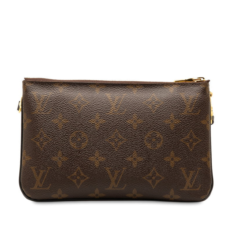Louis Vuitton Monogram Giant Reversee Pochette Double Shoulder Bag M69203 Brown PVC Leather Louis Vuitton