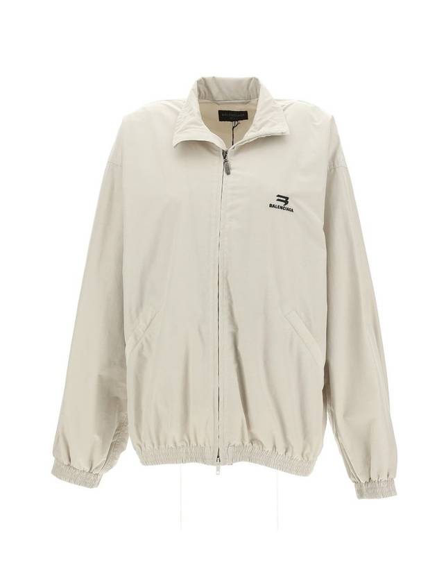 Luxury Balenciaga Trending 2026 Logo Technical Track Jacket Beige