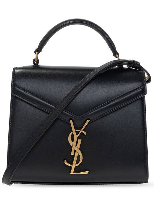 Luxury Saint Laurent Trending 2025 Box Cassandre Mini Top Leather Tote Bag Black