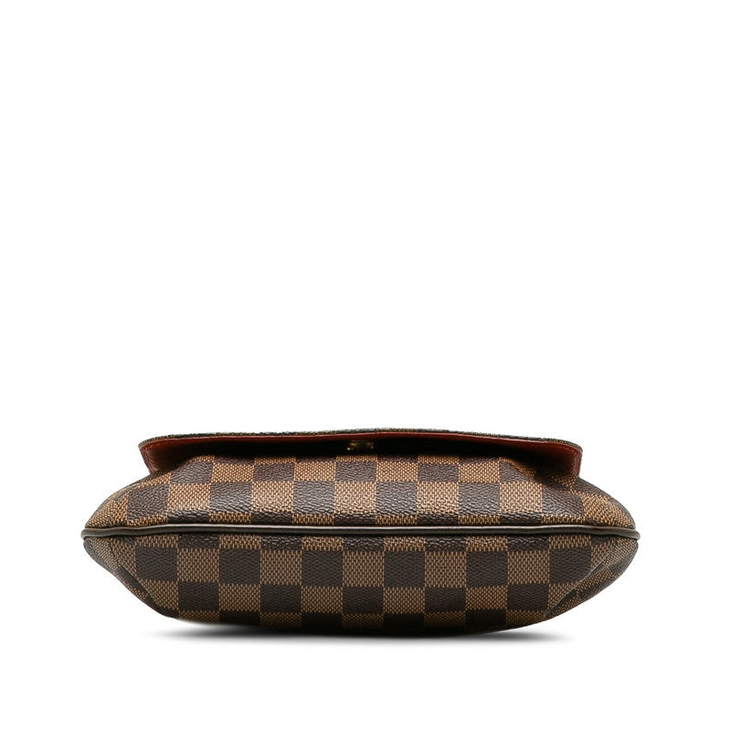 Louis Vuitton Damier Shoulder Bag Ebene Brown Women's N51300