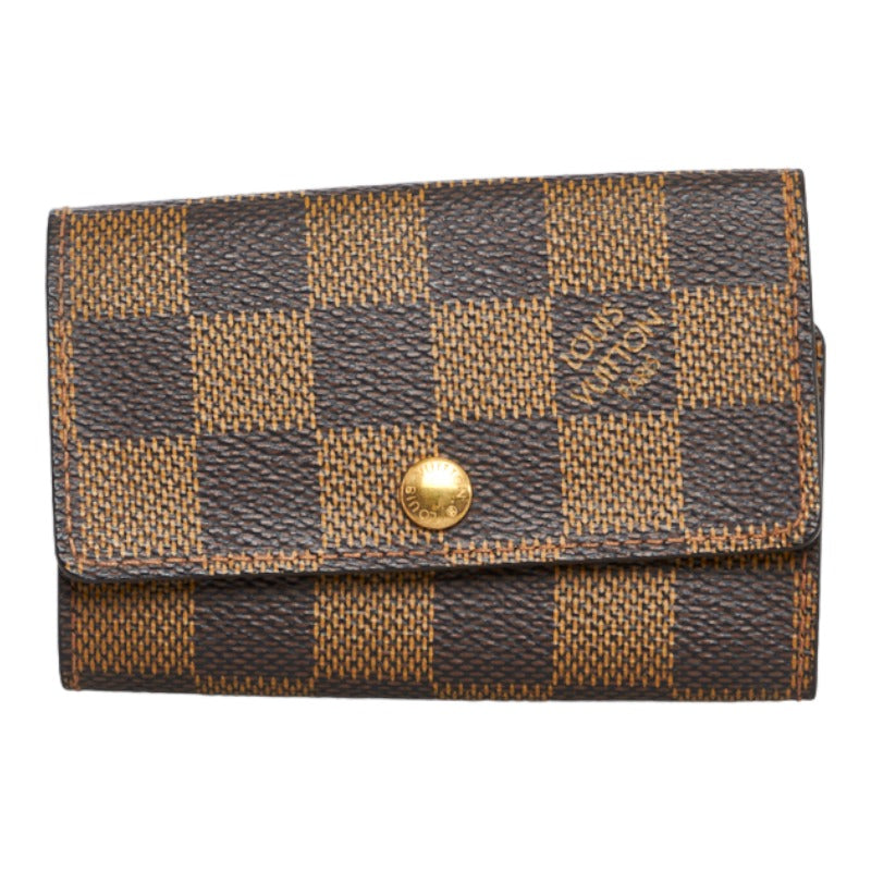 Louis Vuitton Louis Vuitton Damière N62630 Keycase PVC/Leather Brown