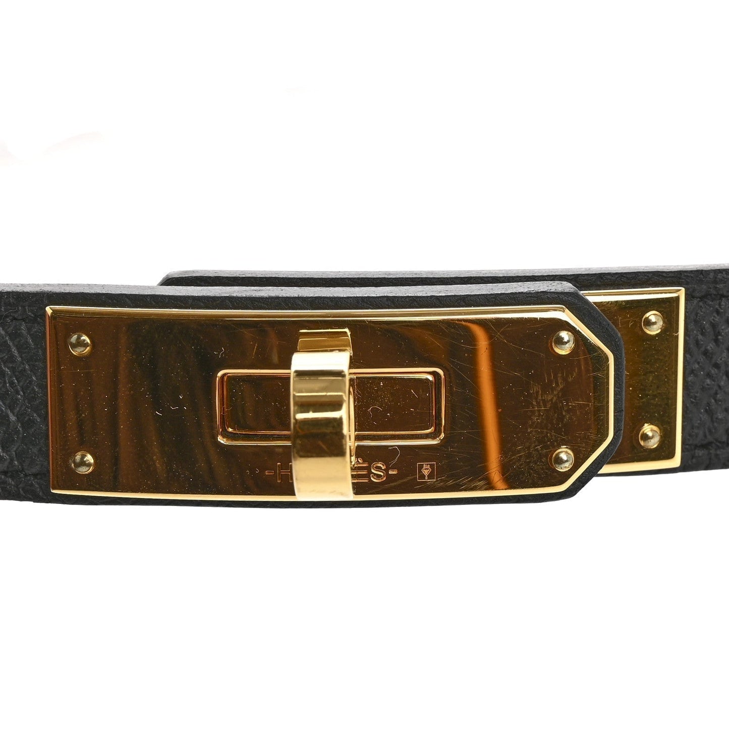 Hermes Epsom Kelly Belt Black