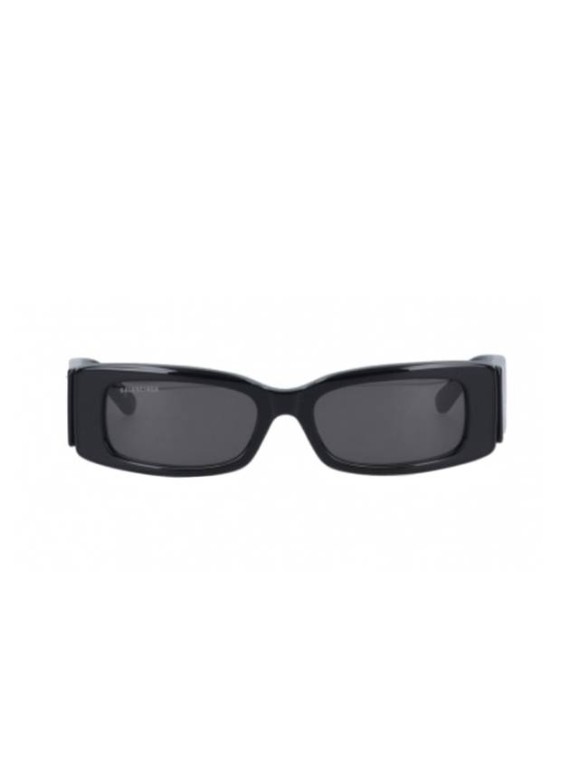 Luxury Balenciaga Trending 2026 Eyewear Max Rectangle Sunglasses Black