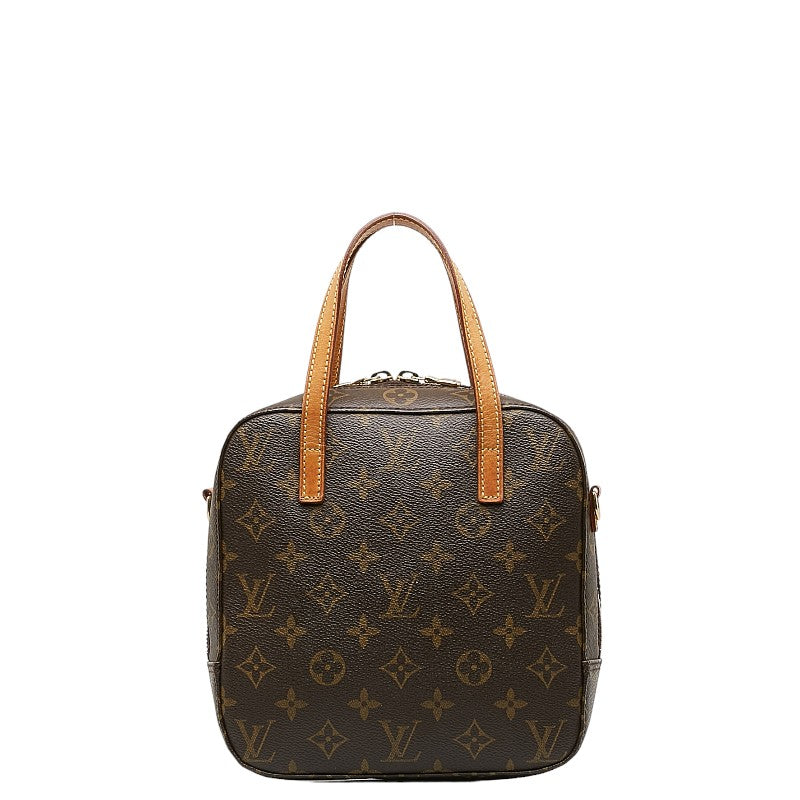 Louis Vuitton Monogram Spontaneous Handbag Shoulder Bag 2WAY M47500 Brown PVC Leather Louis Vuitton
