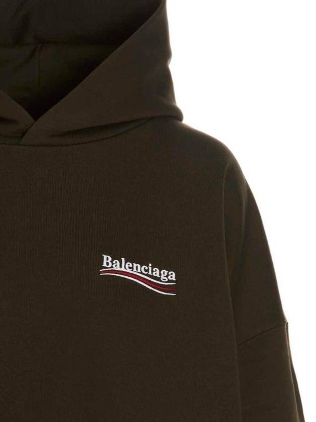 Luxury Balenciaga Trending 2026 Political Campaign Oversized Fit Hoodie Green
