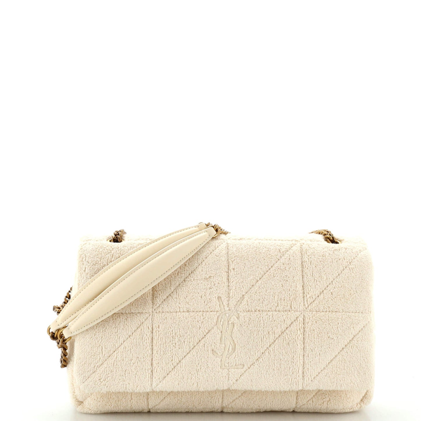 Luxury Saint Laurent Trending 2025 Jamie Baguette Shoulder Bag Quilted Boucle Tweed Medium
