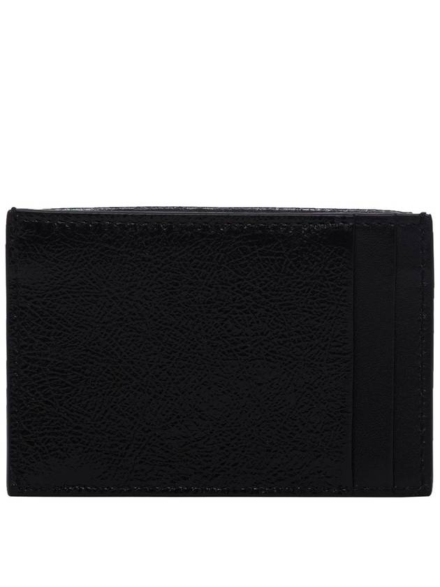 Luxury Saint Laurent Trending 2025 Logo Monogram Calfskin Card Wallet Black