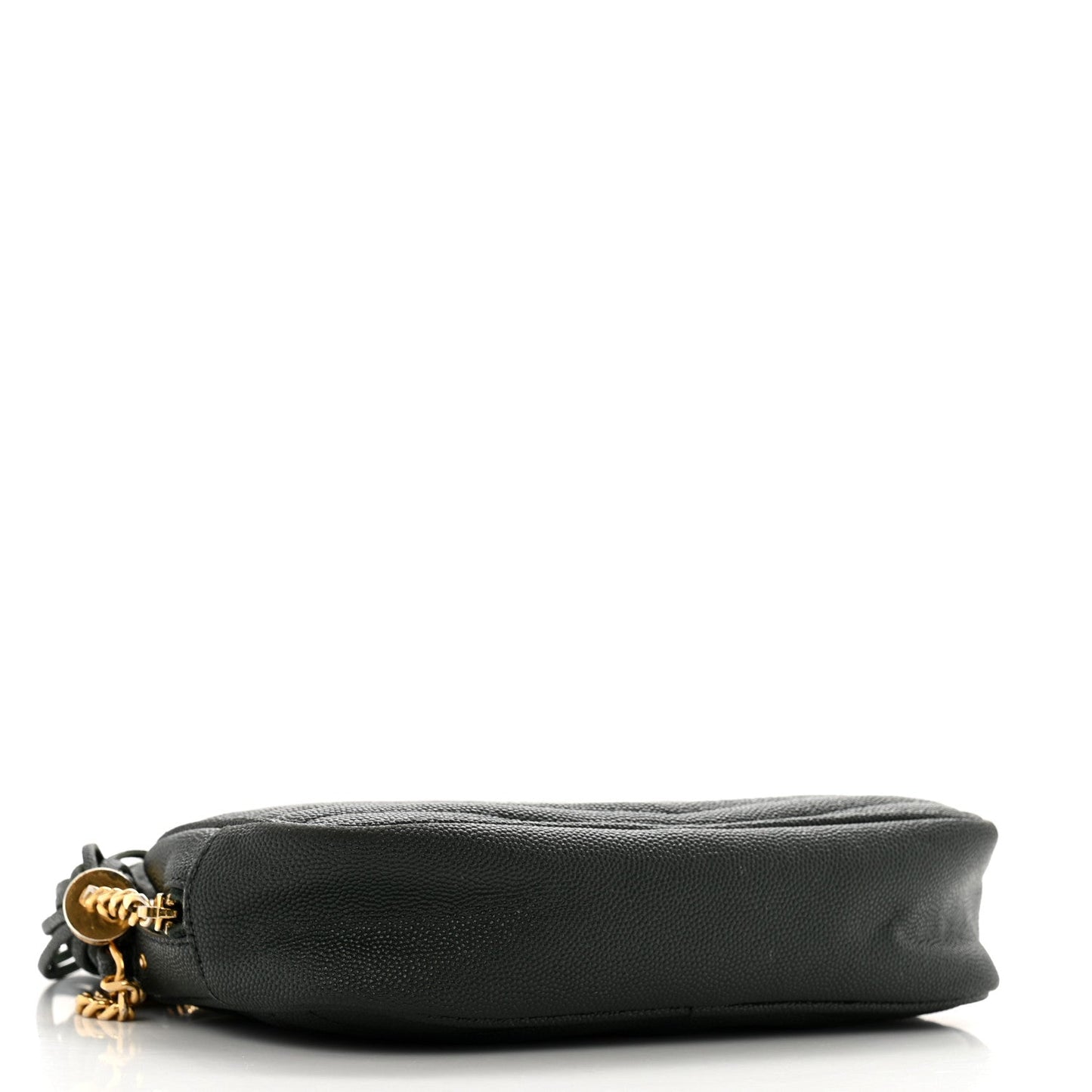 Saint Laurent Grain De Poudre Matelasse Monogram Mini Lou Camera Bag New Vert Fonce