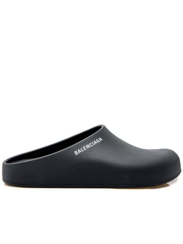 Luxury Balenciaga Trending 2026 Logo Pool Closed Mule Black