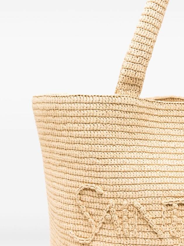 Luxury Saint Laurent Trending 2025 Raffia Tote Bag Beige