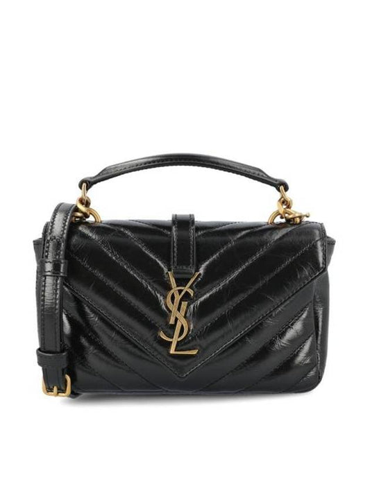 Luxury Saint Laurent Trending 2025 Applique Logo Quilted Calf Leather Tote Bag Black