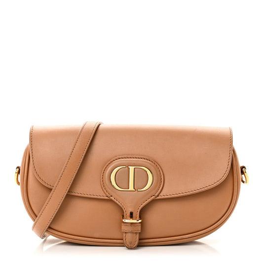 Christian Dior Box Calfskin East West Bobby Bag Cognac