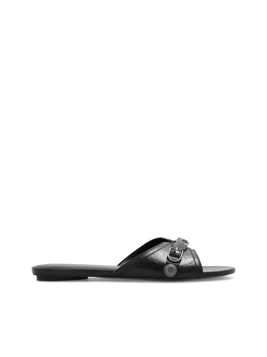 Luxury Balenciaga Trending 2026 Le Cagole Slippers Black