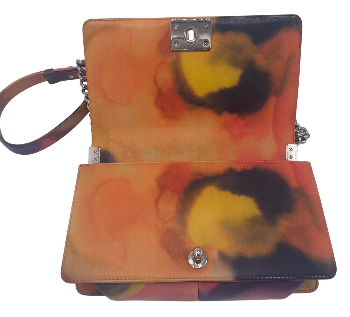 Chanel 15P Limited Edition Flower Power Medium Lambskin Boy Flap Bag