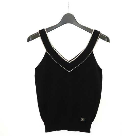 Chanel 100% Cashmere Coco Mark Knit Sleeveless Top 02P Classic Flap Tote