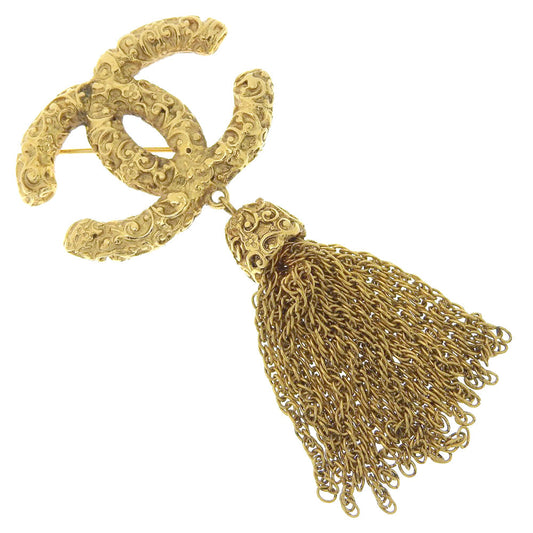 Chanel Gold Plated Brooch 93A Classic Flap Tote