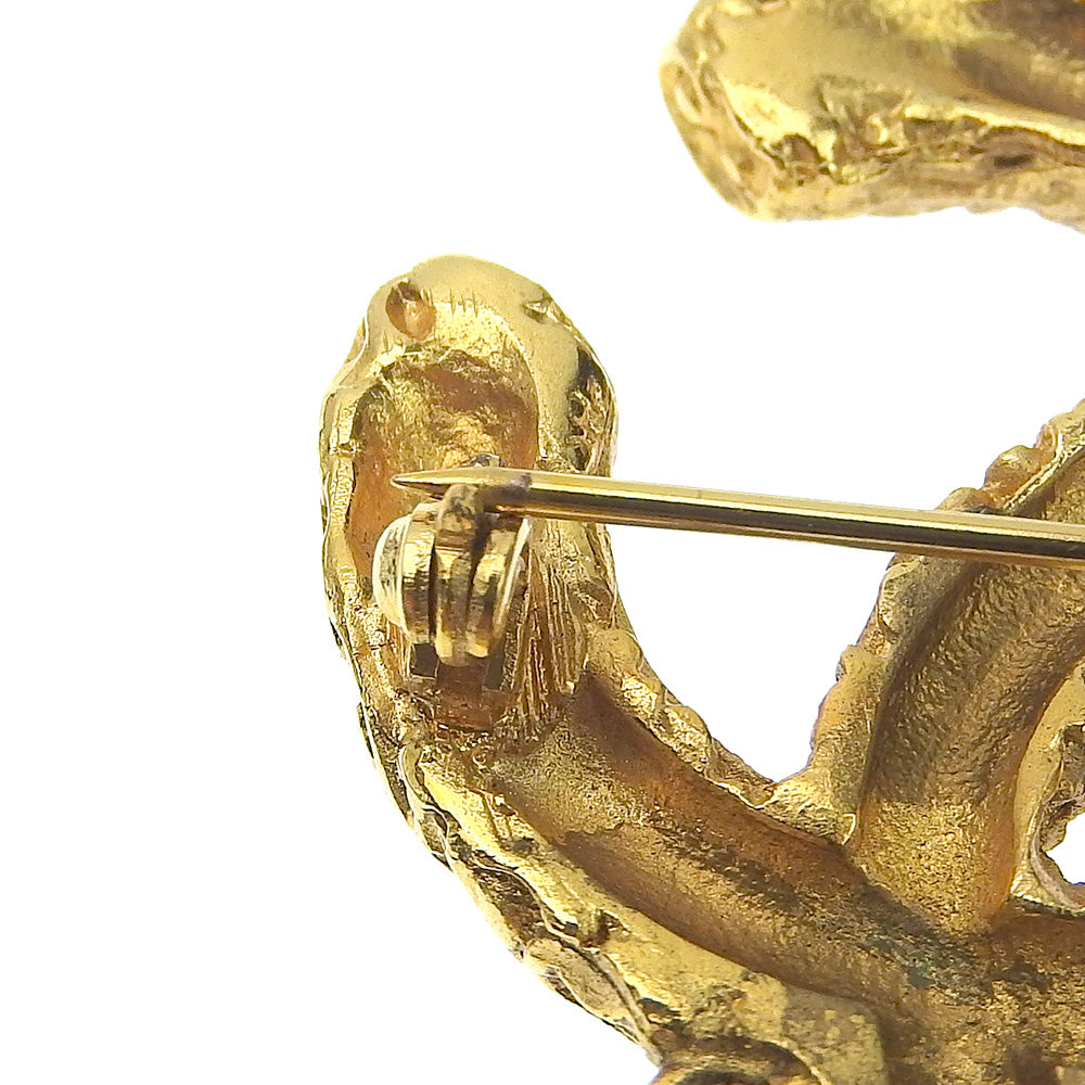 CHANEL Brooch 93A Plated Gold gold lava Women