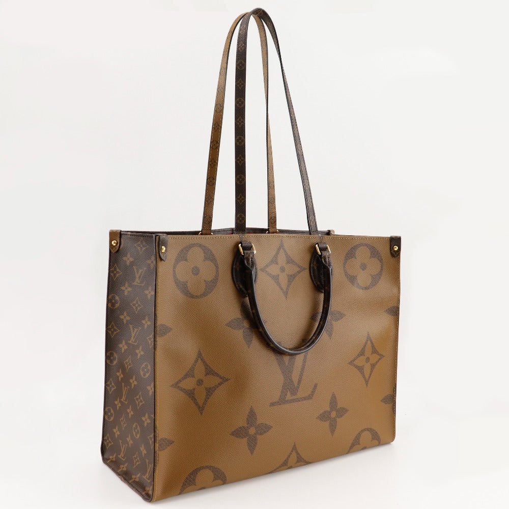 LOUIS VUITTON Tote Bag M45320 Monogram Canvas , Monogram Reverse Brown 2WAYShoulder Monogram Giant On-the-go GM Women(Unisex)