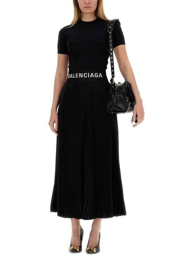 Luxury Balenciaga Trending 2026 short skirt 5930002 790581 TQO30 1000 BLACK