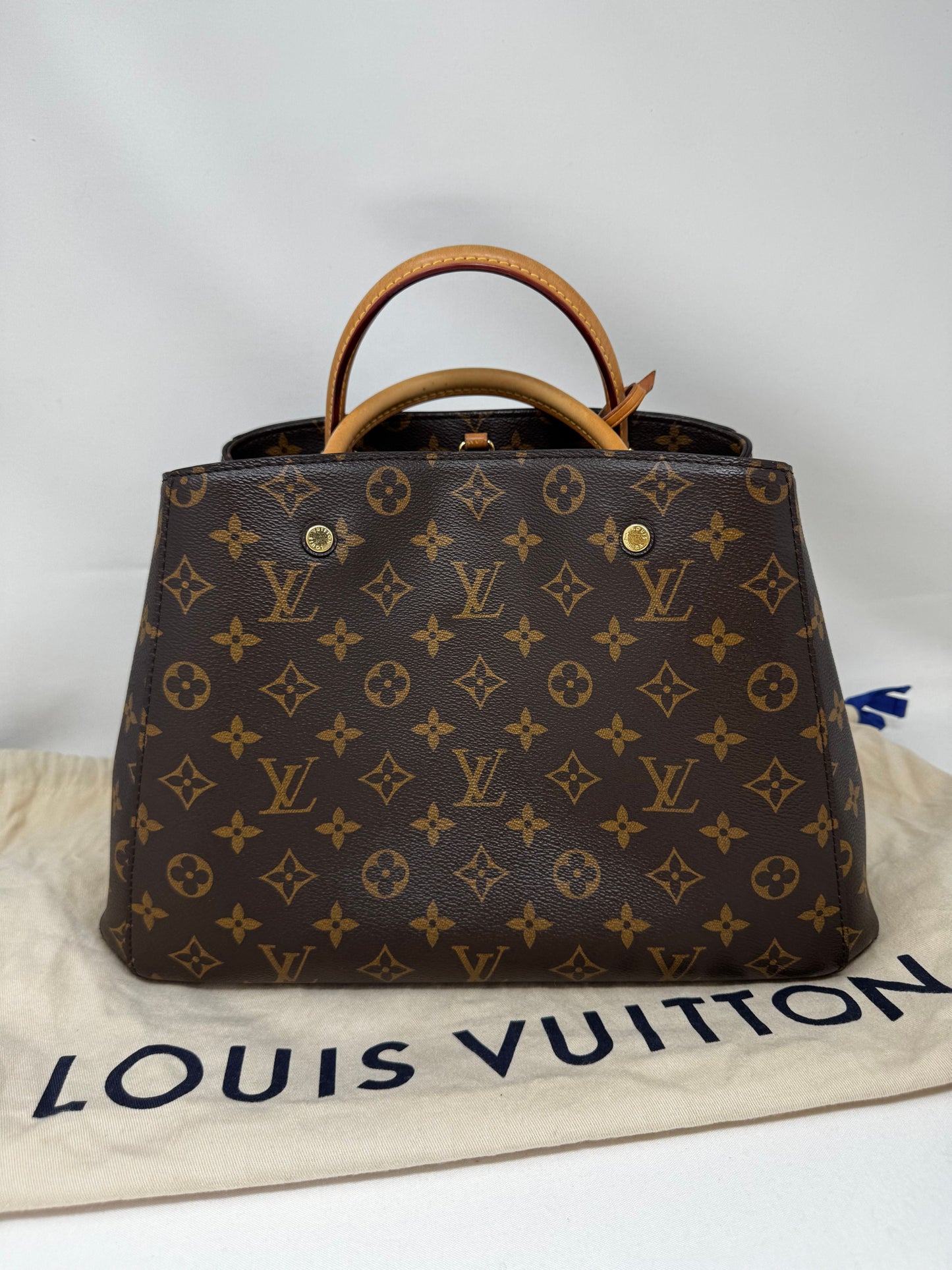Louis Vuitton 2014 Monogram Montaigne MM Satchel | Brown B20-42