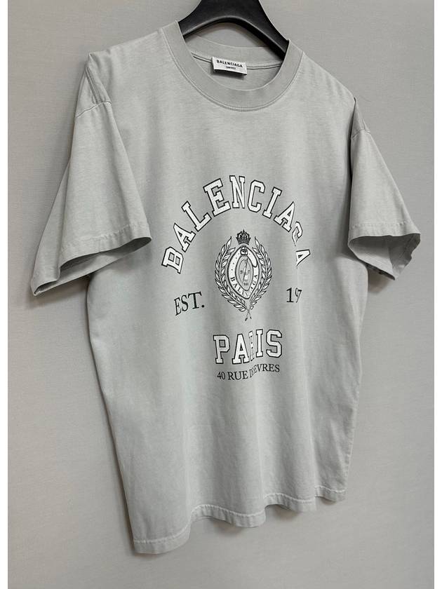 Luxury Balenciaga Trending 2026 College 1917 Short Sleeve T Shirt 100