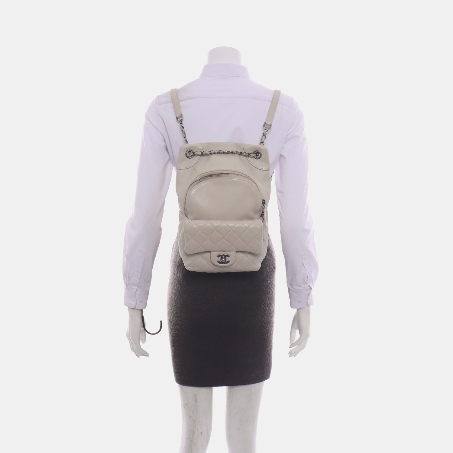 Chanel In Seoul Backpack Chalk White Calfskin Leather, 2015-2016